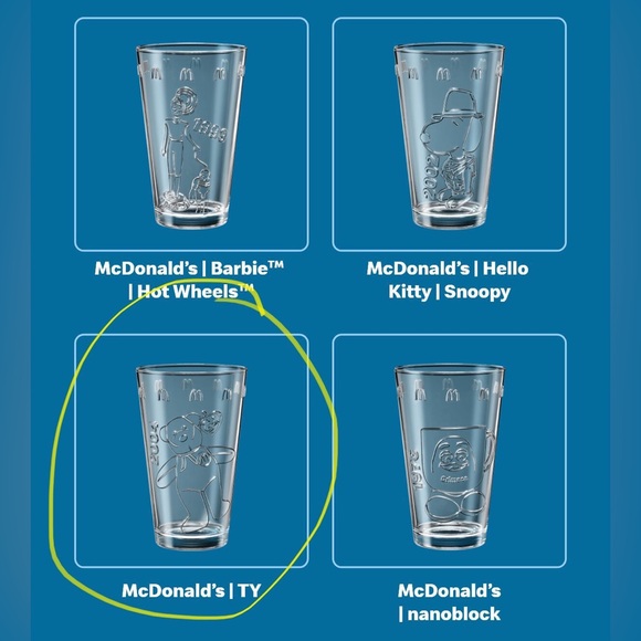BNIB! McDonalds | TY Beanie Babies 🤩 Collector’s Edition Glasses! - Picture 10 of 11